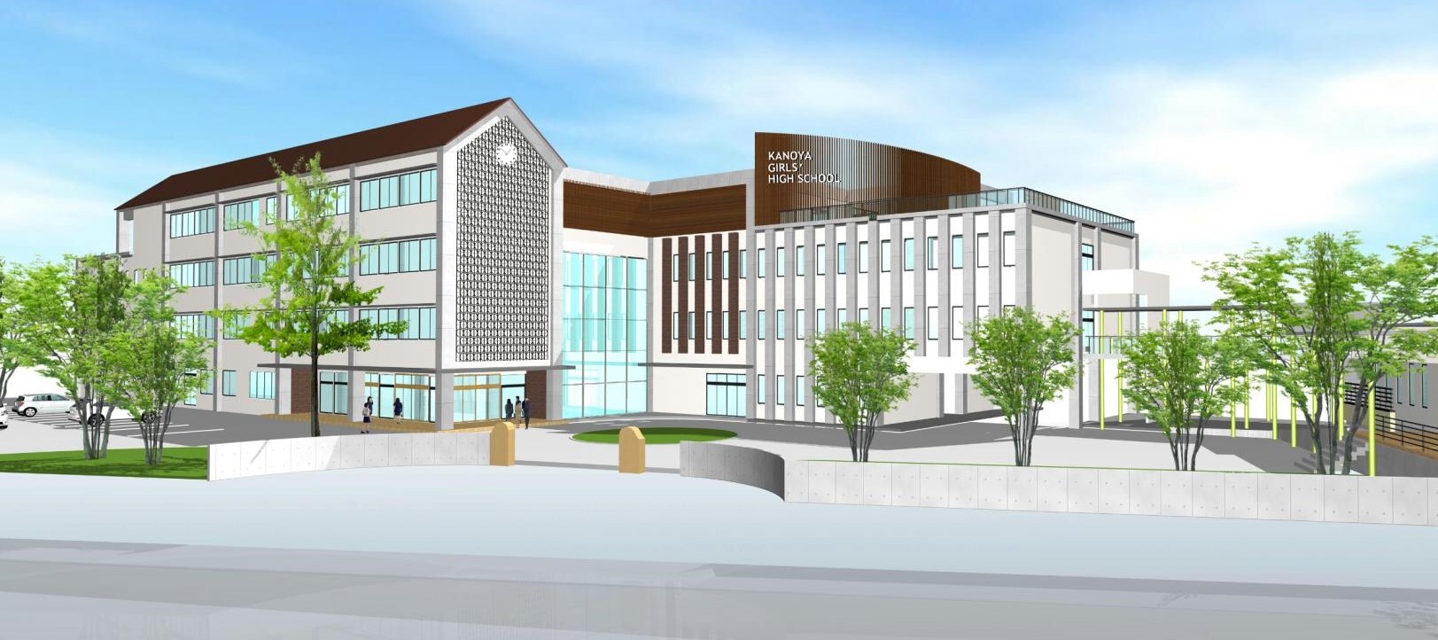 鹿屋市立鹿屋女子高等学校 2020年春 新校舎完成予定 | 株式会社 伊野 